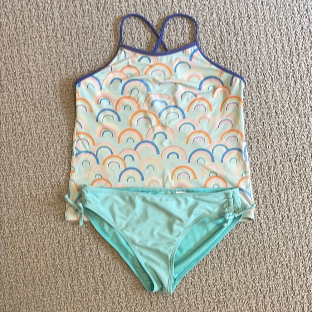 Colorful Rainbow girl youth size 12 Bikini Set Spotted Zebra & Wonder Nation